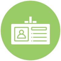 Vector Design Identification Card Vector Icon Style