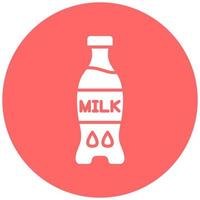 Vector Design Milk Bottle Vector Icon Style