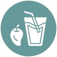 Vector Design Mango Juice Vector Icon Style