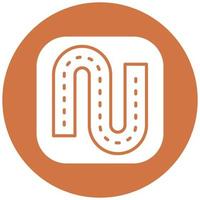 Vector Design Sharp Bend Vector Icon Style