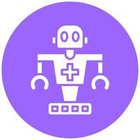 Vector Design Medical Robot Vector Icon Style