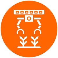 Vector Design Agricultural Robot Vector Icon Style