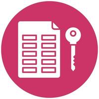 Vector Design Asymmetric Keys Vector Icon Style