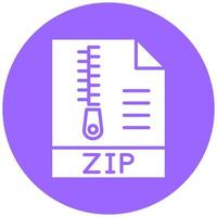 Vector Design Zip File Vector Icon Style