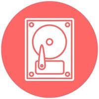 Vector Design Hard Disk Vector Icon Style