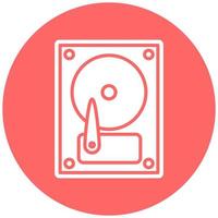 Vector Design Hard Disk Vector Icon Style