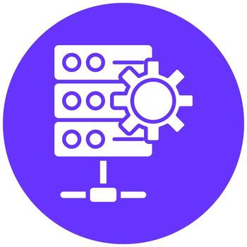 Vector Design Database Settings Vector Icon Style