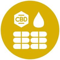 Vector Design Bio Cbd Per Capsule Vector Icon Style