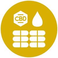 Vector Design Bio Cbd Per Capsule Vector Icon Style