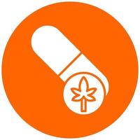 Vector Design Cbd Capsules Vector Icon Style