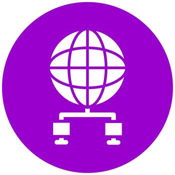 Vector Design Global Network Vector Icon Style