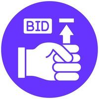 Vector Design Maximum Bid Vector Icon Style