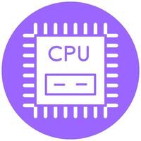 Vector Design Cpu Vector Icon Style