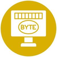 vector diseño byte vector icono estilo