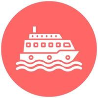 vector diseño transportar barco vector icono estilo