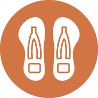 Vector Design Flip Flop Vector Icon Style