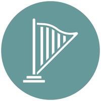 Vector Design Harp Vector Icon Style