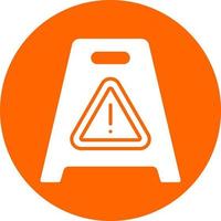 Vector Design Wet Floor Vector Icon Style