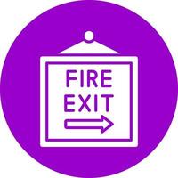 Vector Design Fire Exit Vector Icon Style