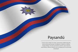 wavig flag Paysandu vector