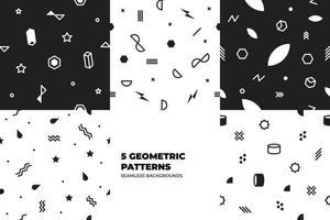 Set of abstract pattern. Memphis Style Funky Background. Hipster Style 80s-90s. Suitable for banners, funky posters, flyers, covers. Design of promotional products, wrapping paper and printing. vector