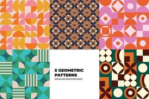 Vector Abstract Multicolor Pastel Pattern for Children, Baby and Kids Style Mosaic Colorful Cute Round Shapes Design Elements, Background, Trendy Fabric, Simple geometric Ornament.