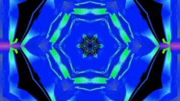 Hypnotic kaleidoscope stage visual loop for concert, night club, music video, events, show, fashion, holiday, exhibition, LED screens and projection mapping. video