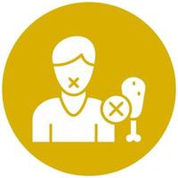 Anorexia Nervosa Vector Icon Style