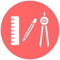 Mathematics Tools Vector Icon Style