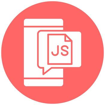 javascript vector icono estilo
