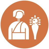 Neanderthal Man Vector Icon Style