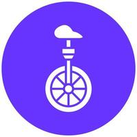 Monocycle Vector Icon Style