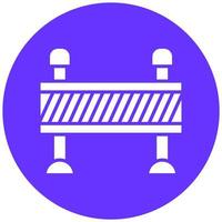 Road Barrier Vector Icon Style