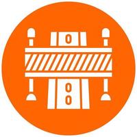 Road Block Vector Icon Style