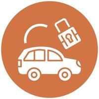 Car Security Vector Icon Style