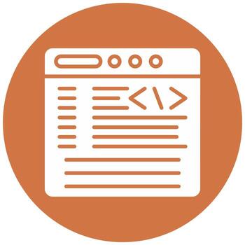 codificación vector icono estilo