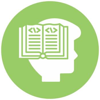 Learn To Code Vector Icon Style