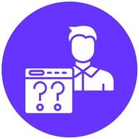 Non Technical User Vector Icon Style