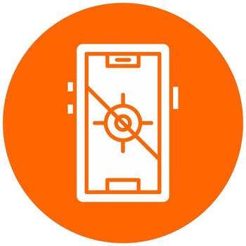 GPS no fijo vector icono estilo