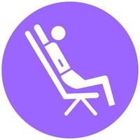 Leaned Back Vector Icon Style