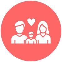 Happy Family Vector Icon Style