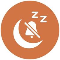 Quiet Time Vector Icon Style