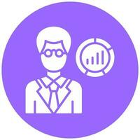 Data Scientist Male Vector Icon Style