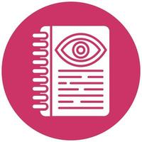 Optometric Guidelines Vector Icon Style