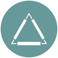 Clay Triangle Vector Icon Style