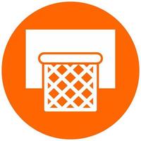 baloncesto aro vector icono estilo