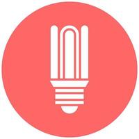 Cfl Compact Bulb Vector Icon Style