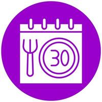 30 Day Challenge Vector Icon Style