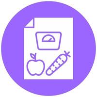 Dieting Tips Vector Icon Style