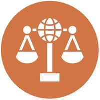 International Law Vector Icon Style